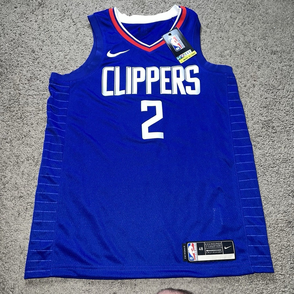 Kawhi Leonard Los Angeles Clippers Nike Swingman Jersey #2 Size L Blue $110MSRP